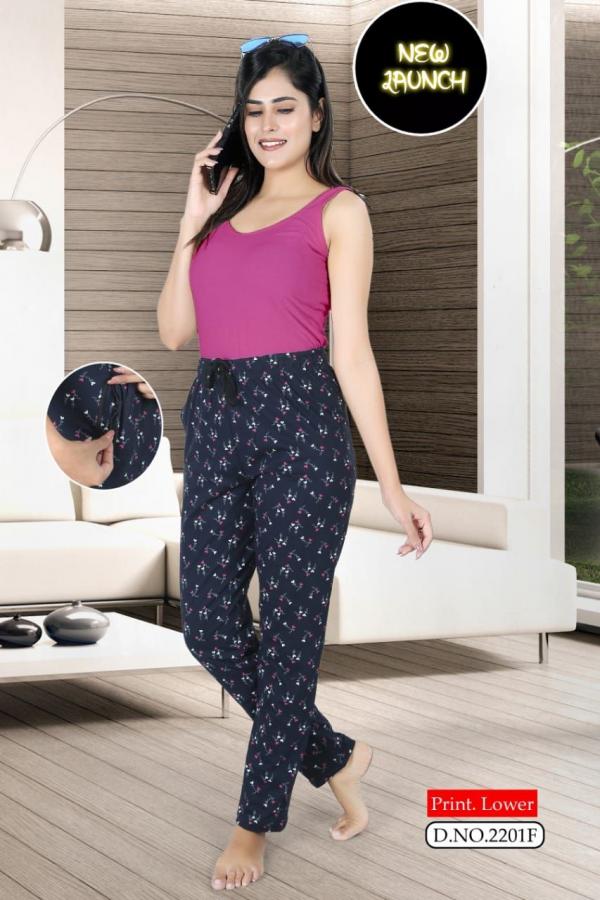 Summer Special Night Pant Vol 2201 Hosiery Cotton Designer Night Suit